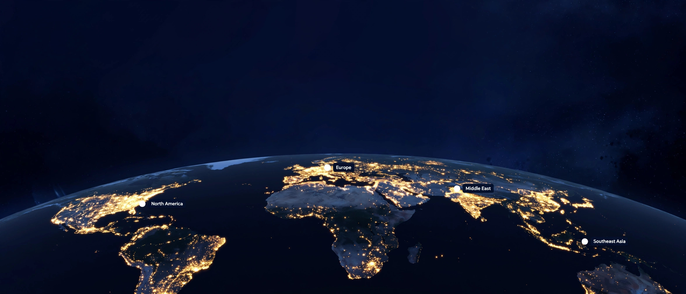 全球布局夜光地图版 Banner 试作